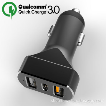 2 usb type c car charger 4.8A,3 port usb car charger 7.2A, 4 port usb car charger 9.6A